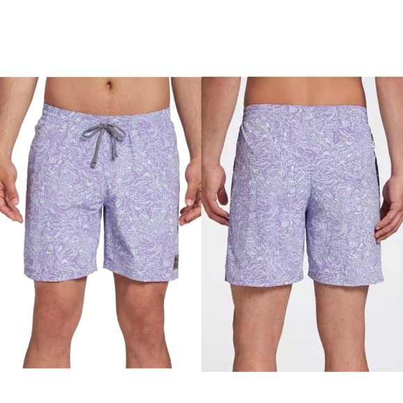 NIKE Shark Lap 6.5" Volley Swim Trunks Color‎ Atomic Violet Mens Size L Swimming - Picture 2 of 15
